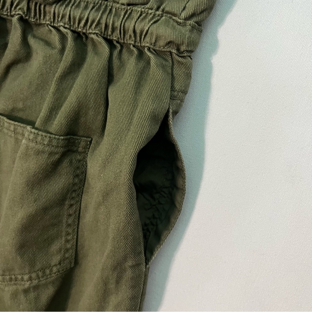 Future Collective Jenny K Lopez pants 8 Eyelet Loose baggy High rise waist Olive - Picture 9 of 10